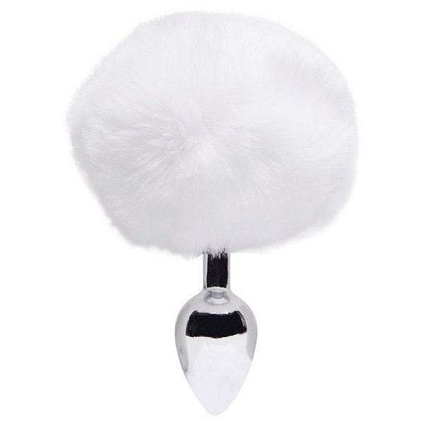 PLUG ANAL EM METAL EM POMPOM