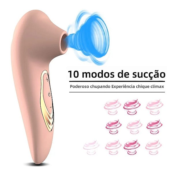 SUGADOR DE CLÍTORIS PRAZER CLITORIANO COM 8 MODOS DE SUCÇÃO