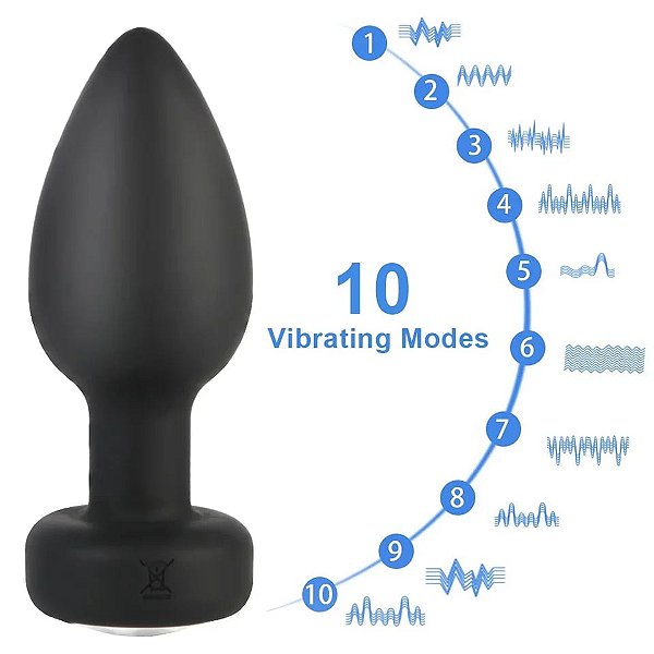 PLUG ANAL COM VIBRADOR E CONTROLE REMOTO