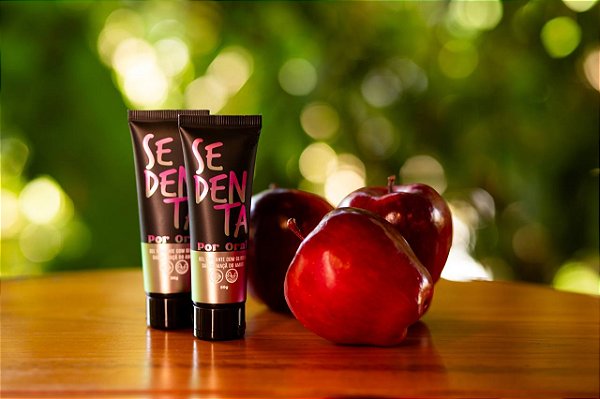 SEDENTA POR ORAL MAÇÃ DO AMOR GEL COMESTÍVEL COM GLITTER 50G