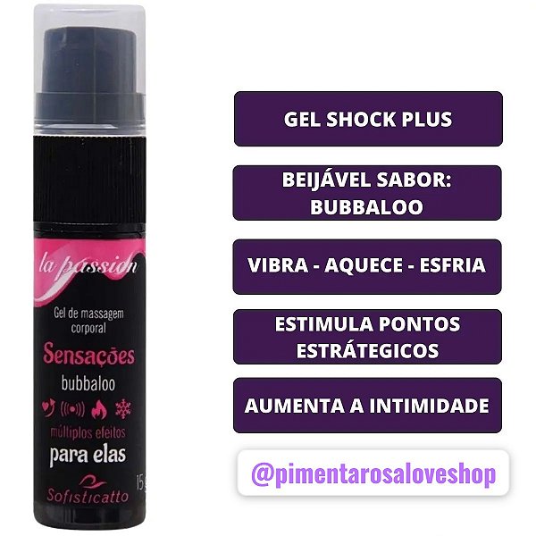 SENSAÇÕES GEL COM MÚLTIPLOS EFEITOS SABOR BABBALOO