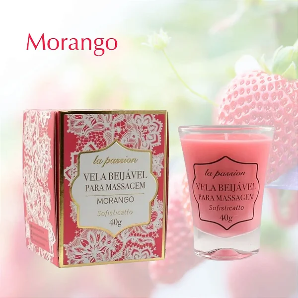 VELA BEIJÁVEL PARA MASSAGEM 40G LINHA PASSION SOFISTICATTO