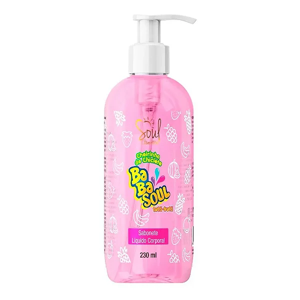 Sabonete Líquido Corporal Cheirinho de Chiclete Tutti Fruitt 230ml