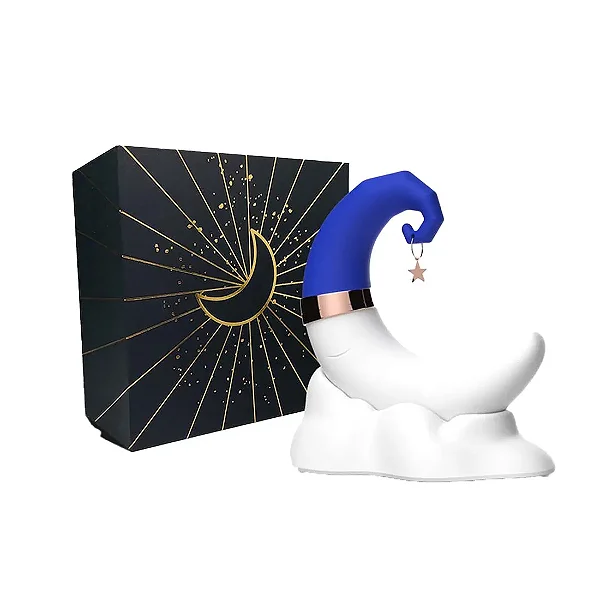 VIBRADOR DE CLITÓRIS EM FORMATO DE LUA COM 10 MODOS DE VIBRAÇÃO E PULSAÇÃO ​​​​​​​
