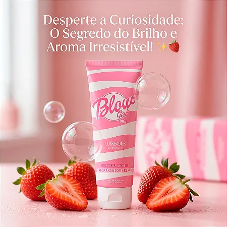 BLOW GIRL CREME CLAREADOR PARA VIRILHA E AXILAS 90G HOT FLOWERS