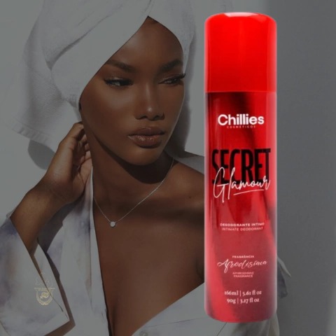 SECRET GLAMOUR DESODORANTE ÍNTIMO COM FRAGRÂNCIA AFRODISÍACA 166ML CHILLIES