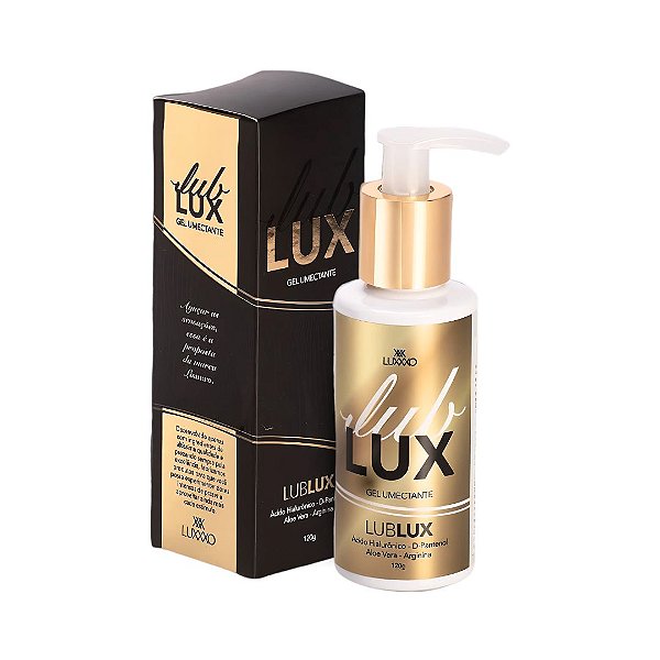 LUBRIFICANTE LUB LUX COM ÁCIDO HIALURÔNICO, D-PANTENOL, ALOE VERA E ARGININA