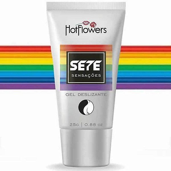 Gel Deslizante Lubri-ficante Sete 7 Sensações Hot Flowers 25g E