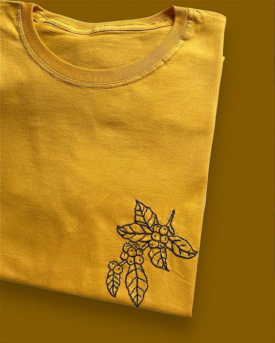 Camiseta Ramo de Café - Mostarda