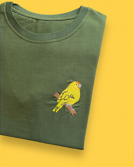 Camiseta Canário-da-terra - Coleção Fauna Brasileira