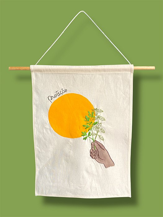 Flâmula Bordada Proteção