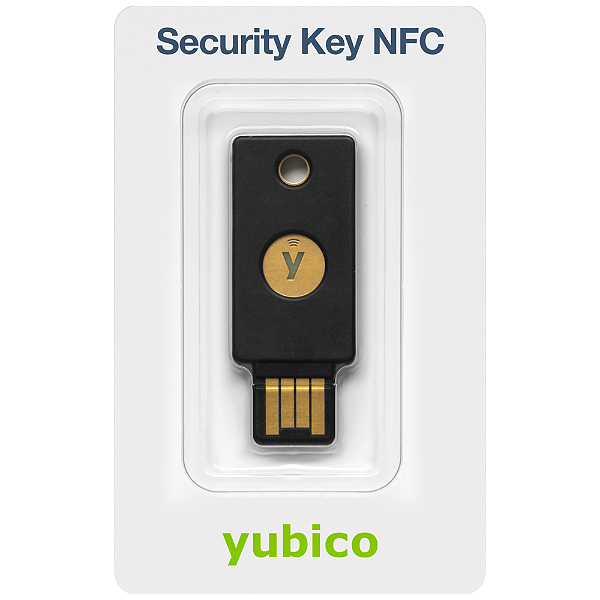 Chave Segurança Usb A Nfc Yubico Fido2 U2f 2fa
