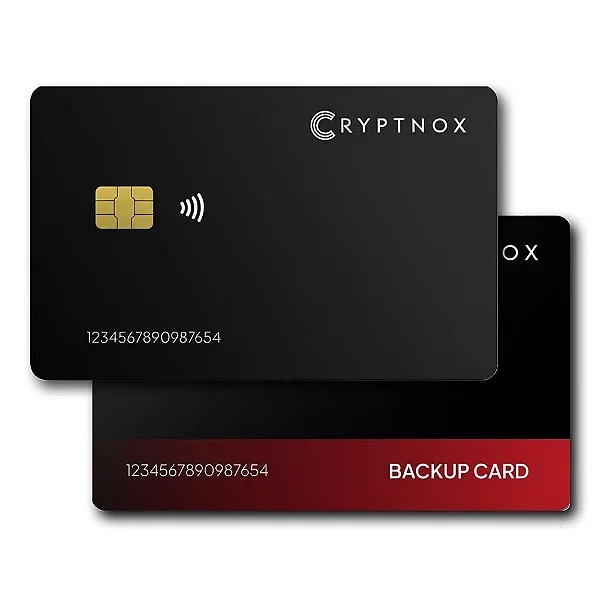 Cartão Cryptnox Cripto Wallet Nfc Bonus Função Chave Fido2 2fa