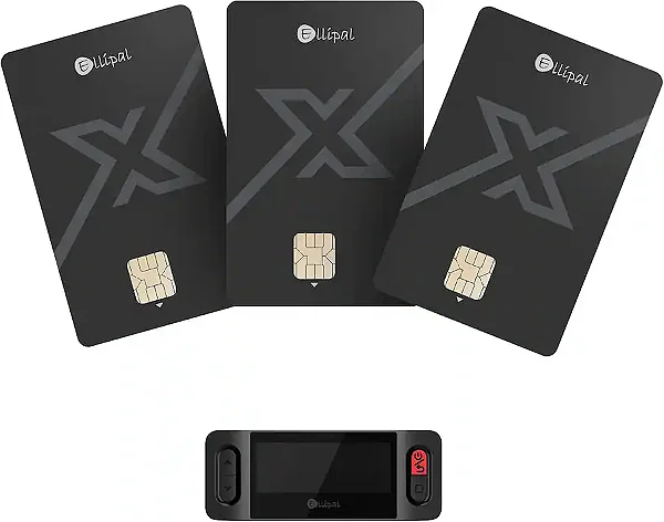 Carteira Fria Offline para Criptomoedas Ellipal X Card Kit 3 Cartões