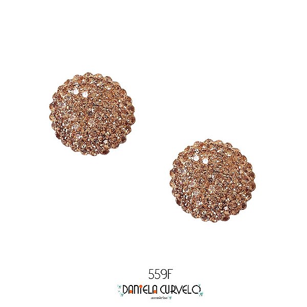 Brinco Redondo Grande Dourado BF559