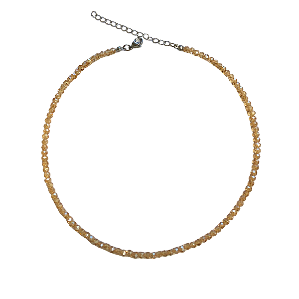 Gargantilha Cristais Dourados - CL201