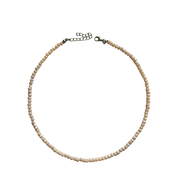Choker Gargantilha de Cristais Nude