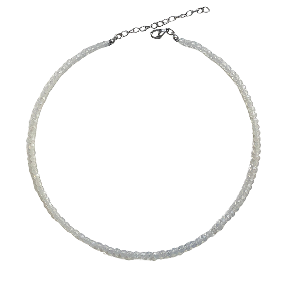 Choker de Cristais White Opal CL208