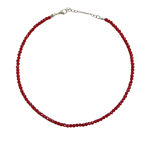 Choker Cristais Marsala Feminina Gargantilha - CL336