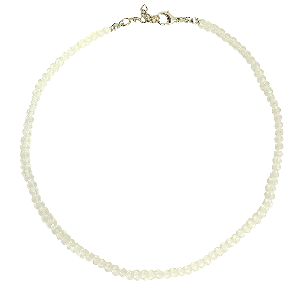 Gargantilha Cristais Rosa Opal - CL372