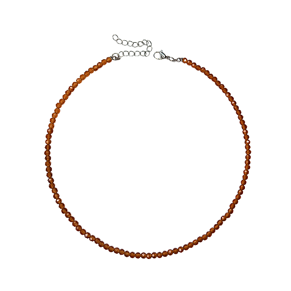 Choker Gargantilha de Cristais Caramelo