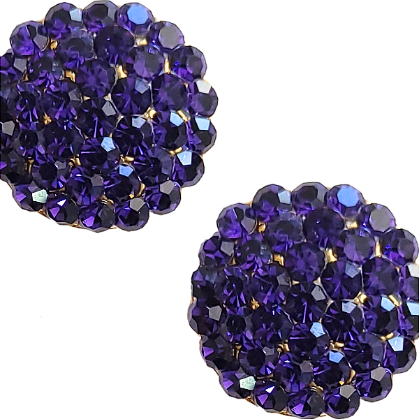 Brinco Redondo Pequeno Roxo Berinjela