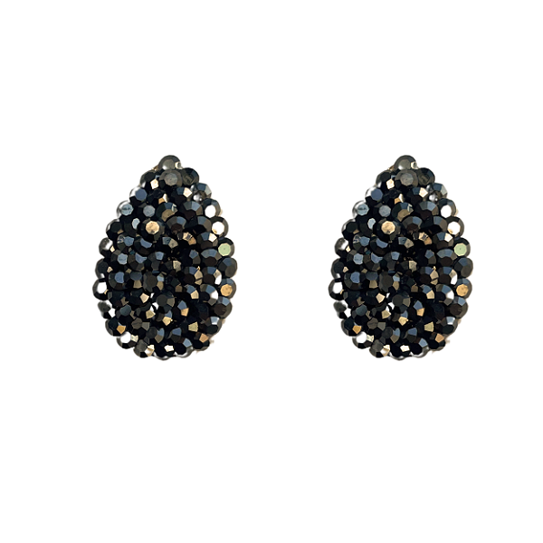 Brinco Gota Pequena  Hematite BF1117
