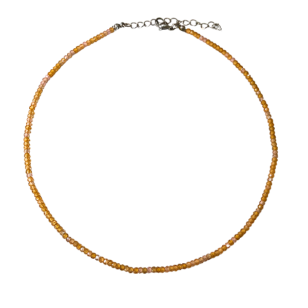 Choker de Zircônias Amarelo e Rosa Claro CL663
