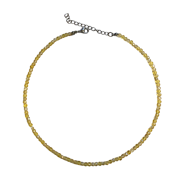 Choker de Cristais Manteiga CL717