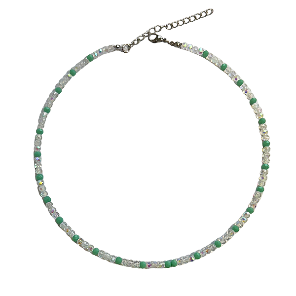 Choker de Cristais Furta-cor e Tiffany CL739
