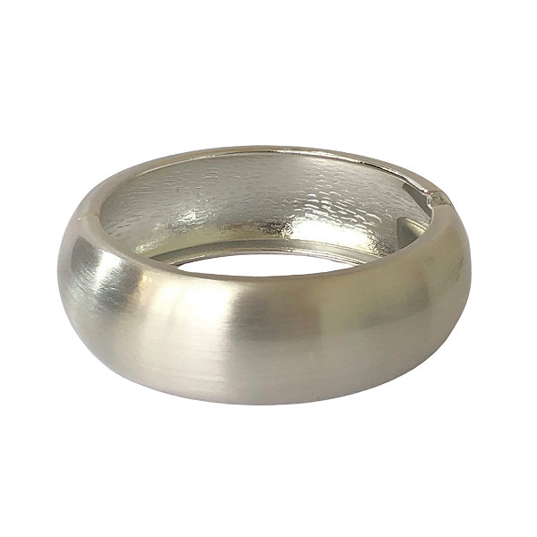 Bracelete Arredondado Fosco Prata 767P