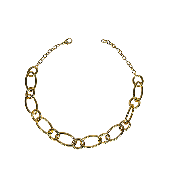 Max Colar Corrente com Elos Dourado CL876