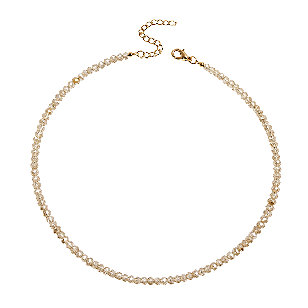 Choker Gargantilha de Cristais Champagne