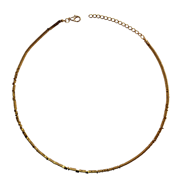 Choker Gargantilha de Hematita Triângulo