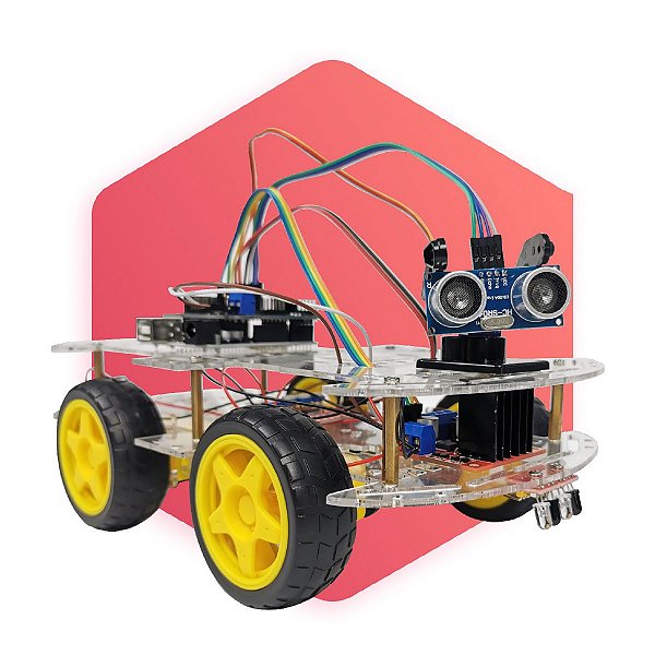 Robô Carrinho Inteligente com arduino Kit CTEAM - Pocketech
