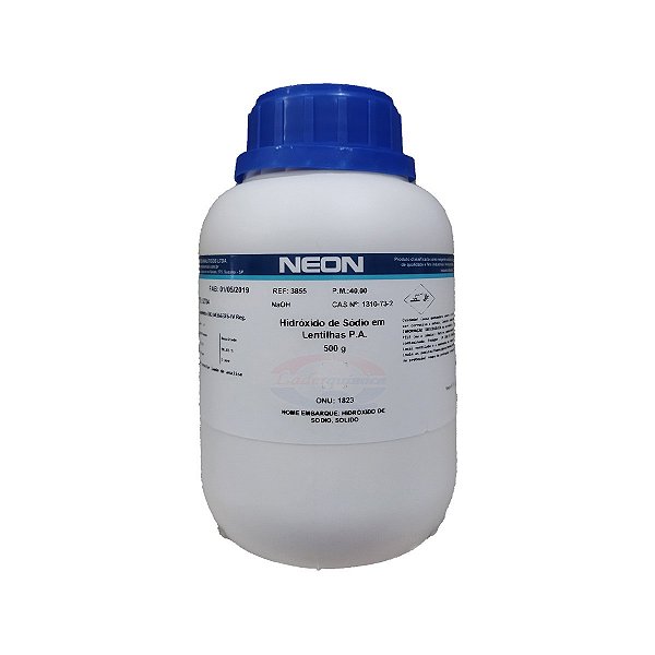 Hidróxido De Sódio Em Lentilhas PA 500g Neon