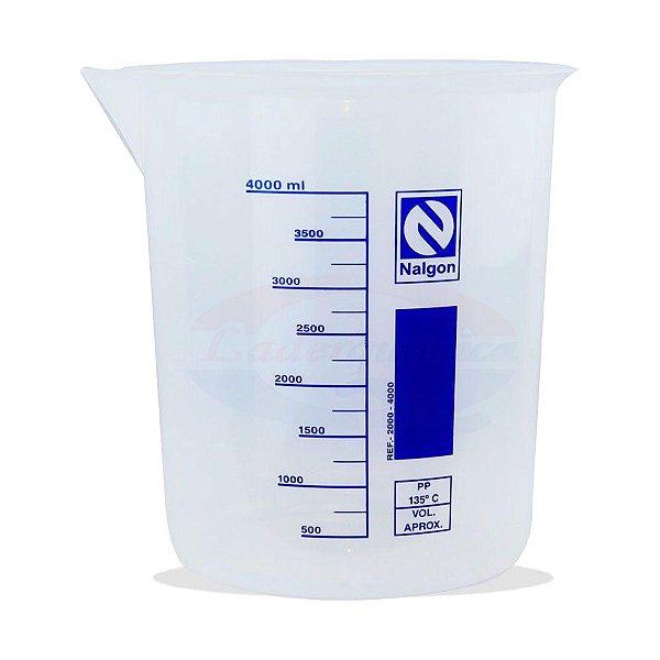 Becker em PP 4000ml Graduado Autoclavável Nalgon