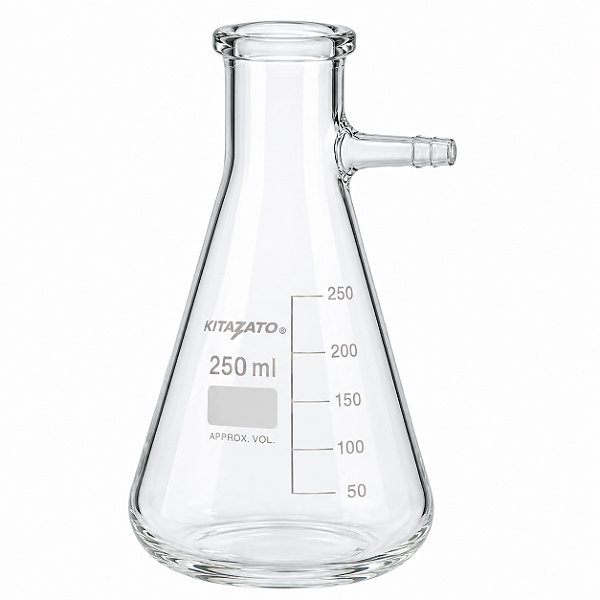 Frasco Kitazato Graduado 250ml Boro 3.3 Com Saída Superior Precision