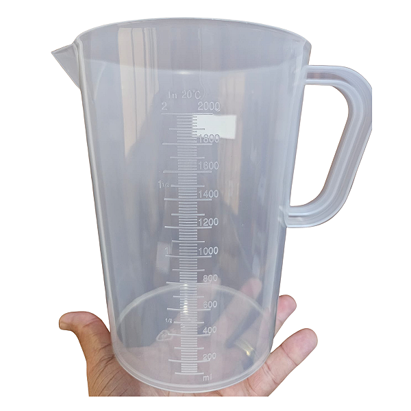Jarra 2000ml Em PP Com Alça Graduada Alto relevo Ion
