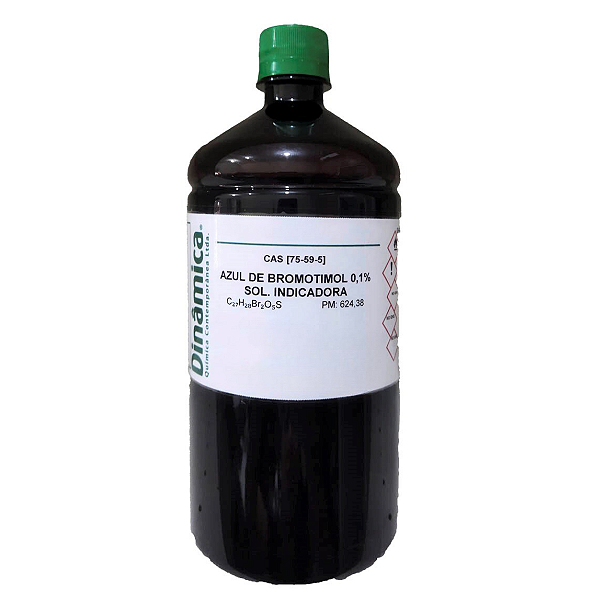 Azul De Bromotimol 0,1% Solução Indicadora De Ph 1L Dinâmica