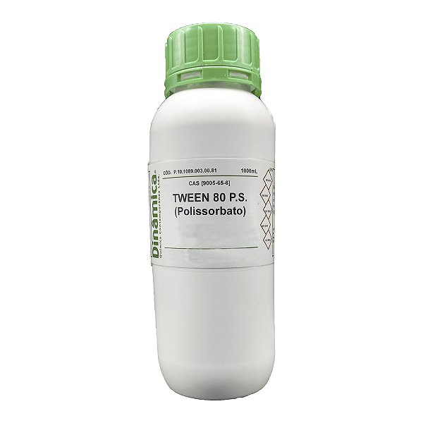 Polissorbato (Tween 80) P.S. -Uso Laboratorial-Análise Química 1L Dinamica