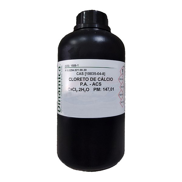Cloreto De Cálcio Dihidratado PA ACS 1kg Dinamica