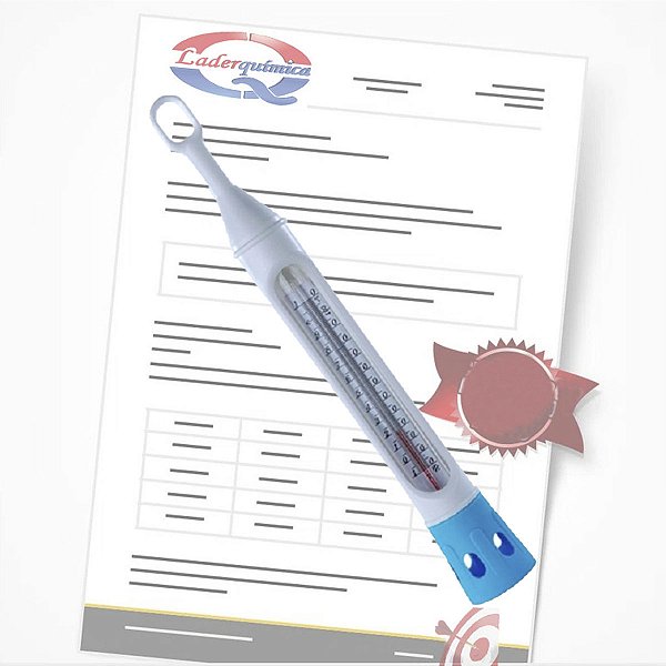 Termômetro Para Refrigeração -40+50:1°C - C/ Certificado Calibração 3 Pontos