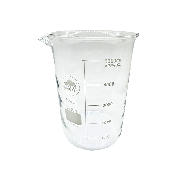 Becker Em Vidro 5000ml F. Baixa (Griffin) Graduado Ion