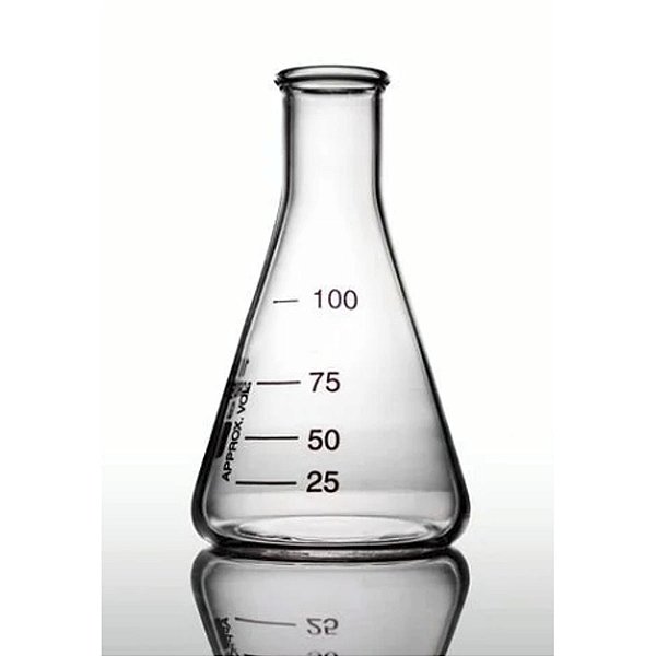 Erlenmeyer 5000ml Vidro Boro Boca Estreita graduado Precision
