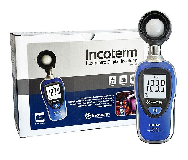 Luxímetro Digital Faixa 0 a 200Klux Mod TLUX100 Marca Incoterm
