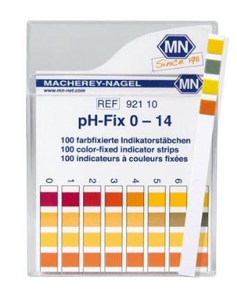 Papel Indicador De Ph 0 - 14 Cx C/ 100 Tiras (Made in Germany) Macherey-Nagel