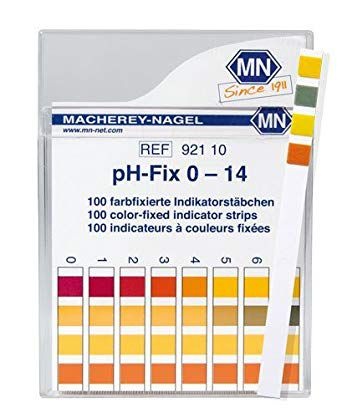 Papel Indicador De Ph 0 - 14 Cx C/ 100 Tiras (Made in Germany) Macherey-Nagel