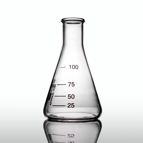 Erlenmeyer 125ml Vidro Boro Boca Estreita Graduado Precision