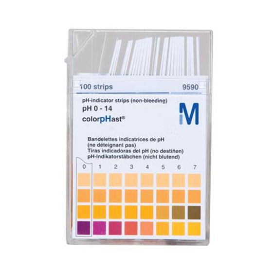Papel Indicador De Ph 0-14 Cx C/100 Tiras Merck